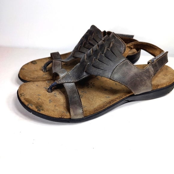 Taos Nirvana Adjustable Ankle Strap Weaved Leather Sandals Women's Shoes Size 9 - Picture 1 of 9